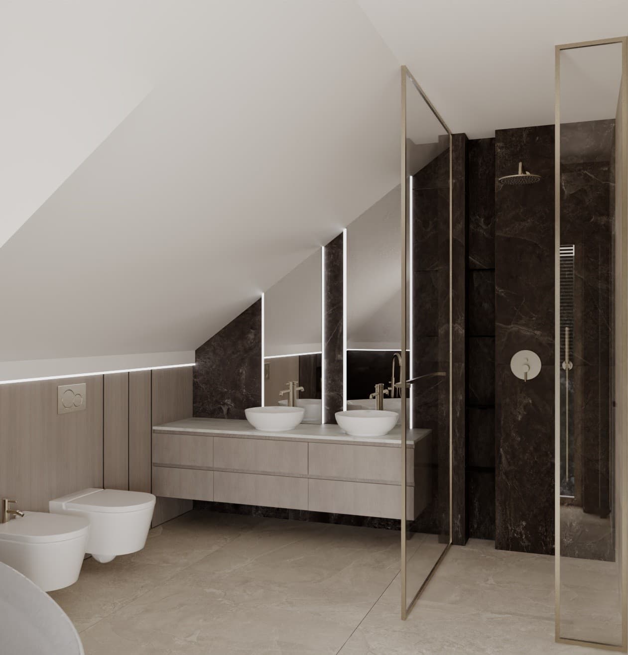 Łazienka na piętrze